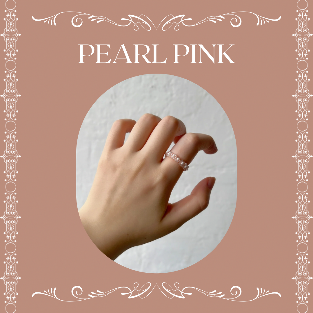 colorbump 古典系列 氣質串珠戒指-珍珠粉