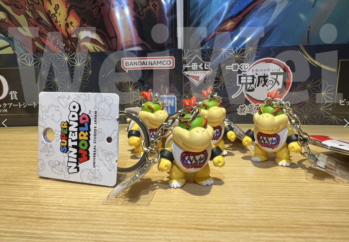 環球影城 USJ 任天堂園區限定超級馬力歐 酷巴二世 小庫巴 庫巴二世  Jr.庫巴 公仔鑰匙圈
