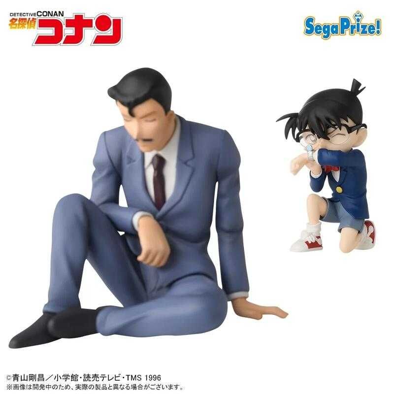 【大宇玩具】 全新 現貨 代理版 SEGA 名偵探柯南 坐姿 公仔 毛利小五郎 江戶川 柯南