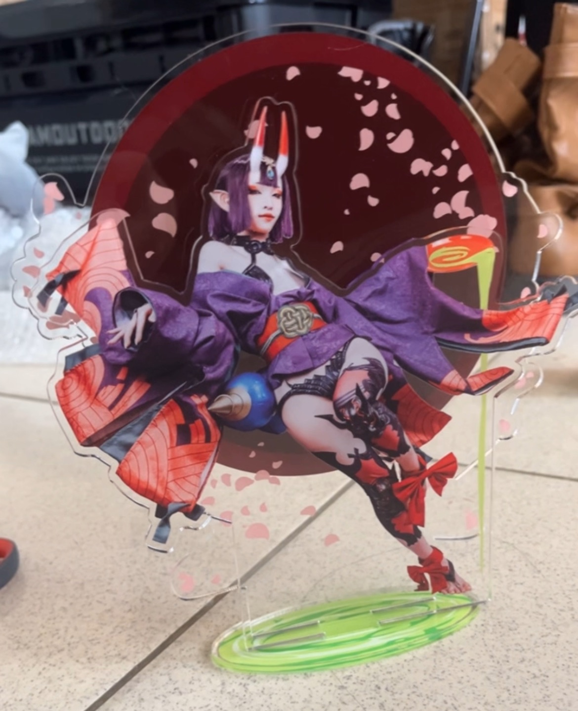 酒吞童子 兩層 立牌