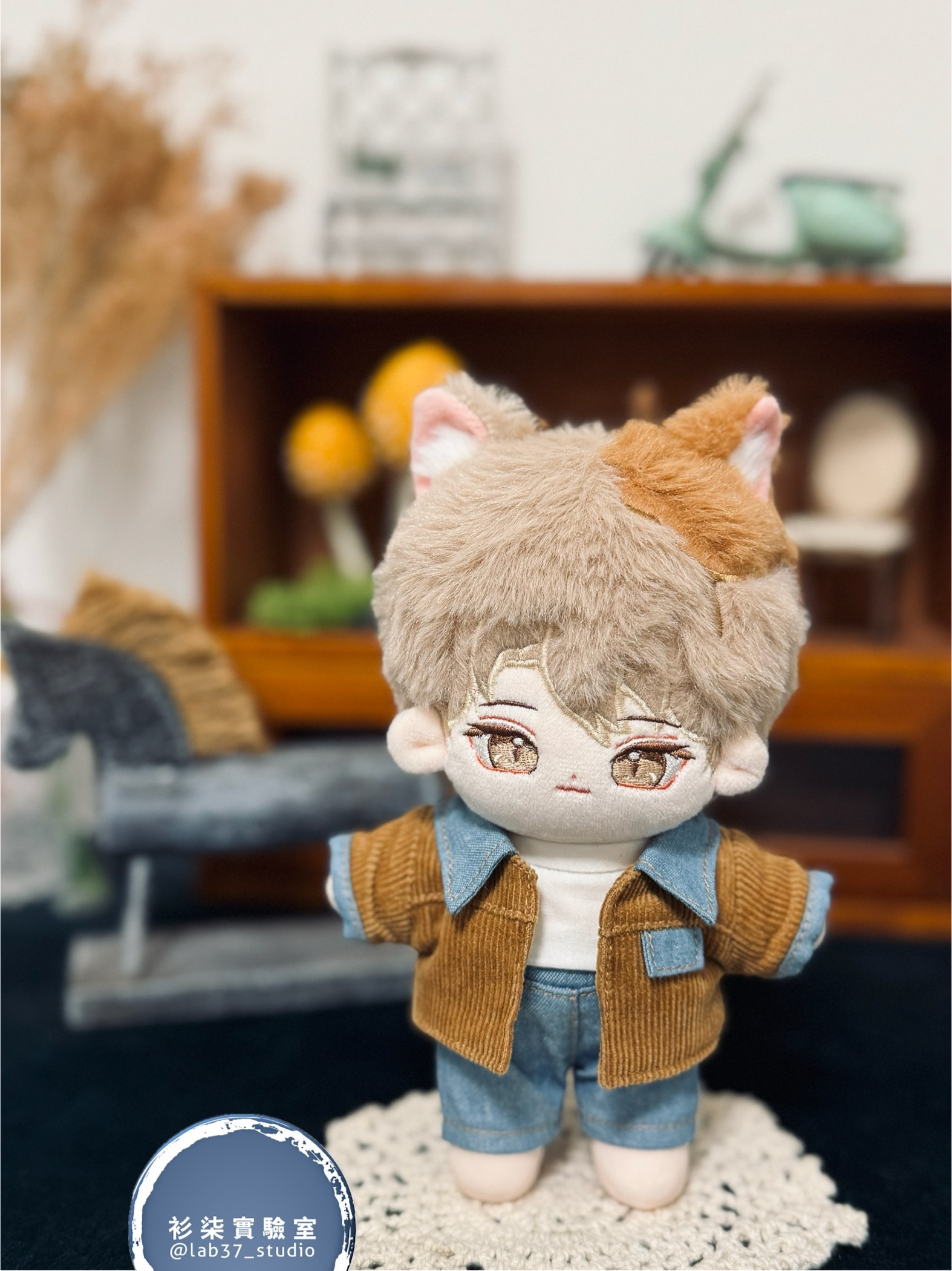 燈芯絨復古外套｜15cm｜預購