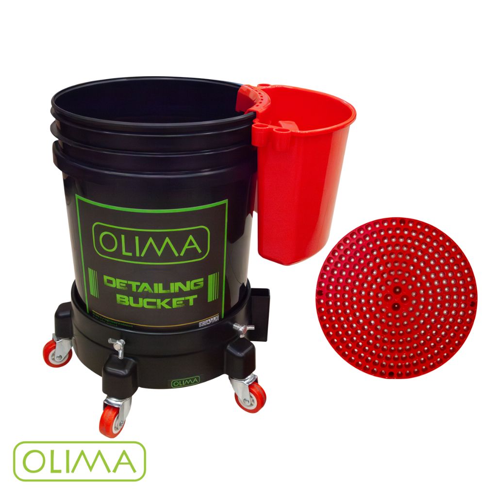 OLIMA 耐重洗車水桶20公升＆工業級5顆滾輪
