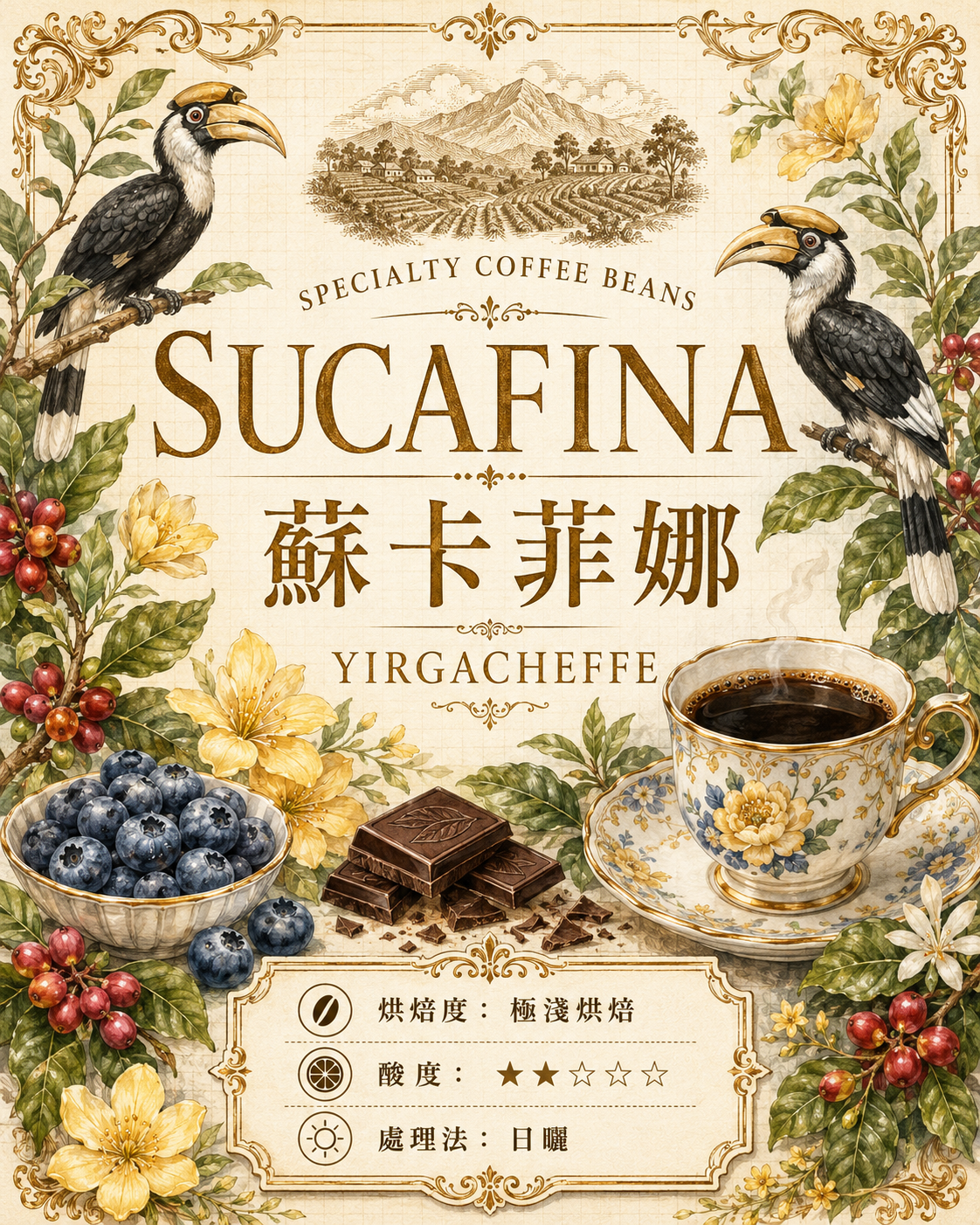衣索比亞 耶加雪菲 潔蒂普 果丁丁處理場 蘇卡菲娜 日曬處理