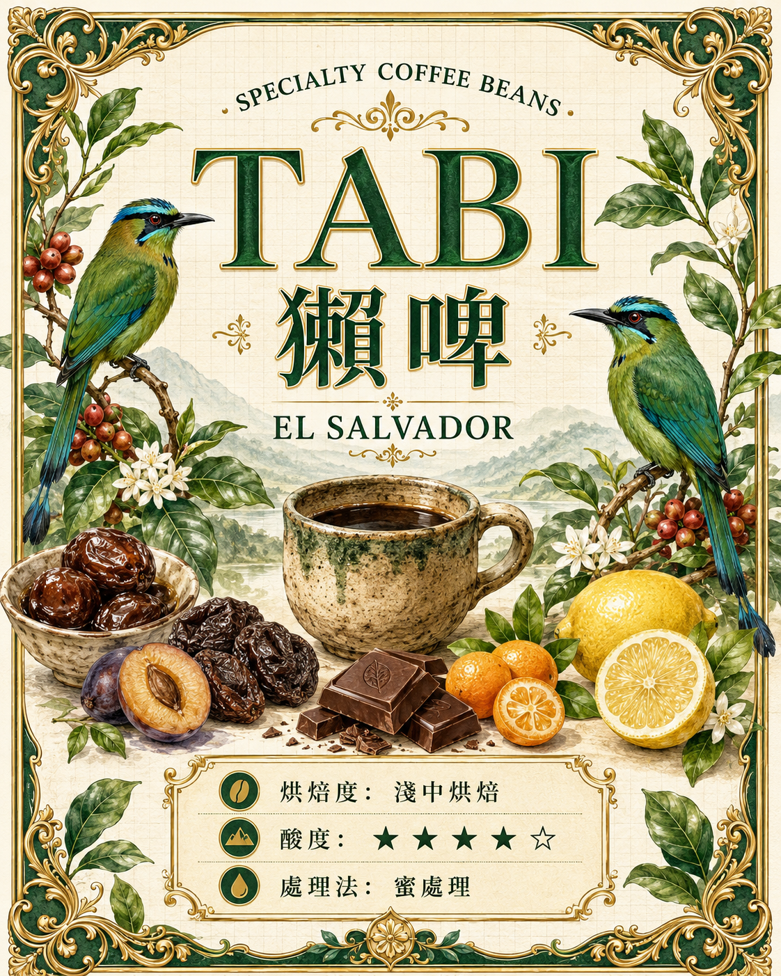 薩爾瓦多 萊慕斯莊園 獺啤 蜜處理