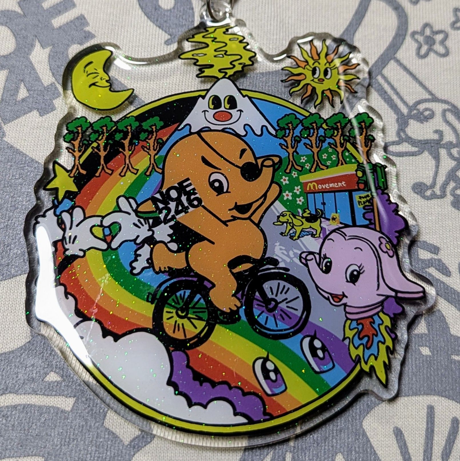 LSD Bicycle Day 壓克力鑰匙圈