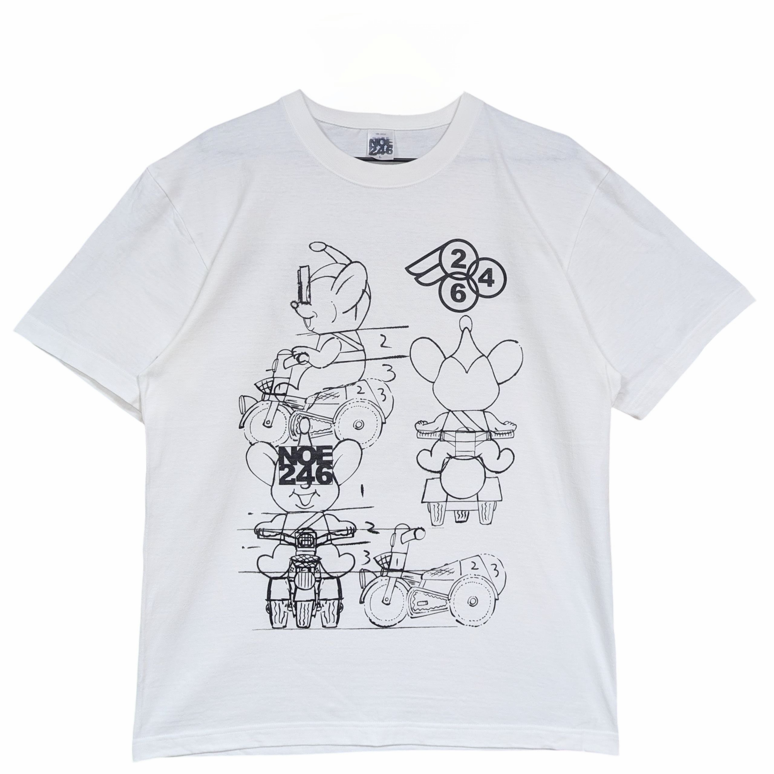 NOE君連勝草圖 Tee 白色