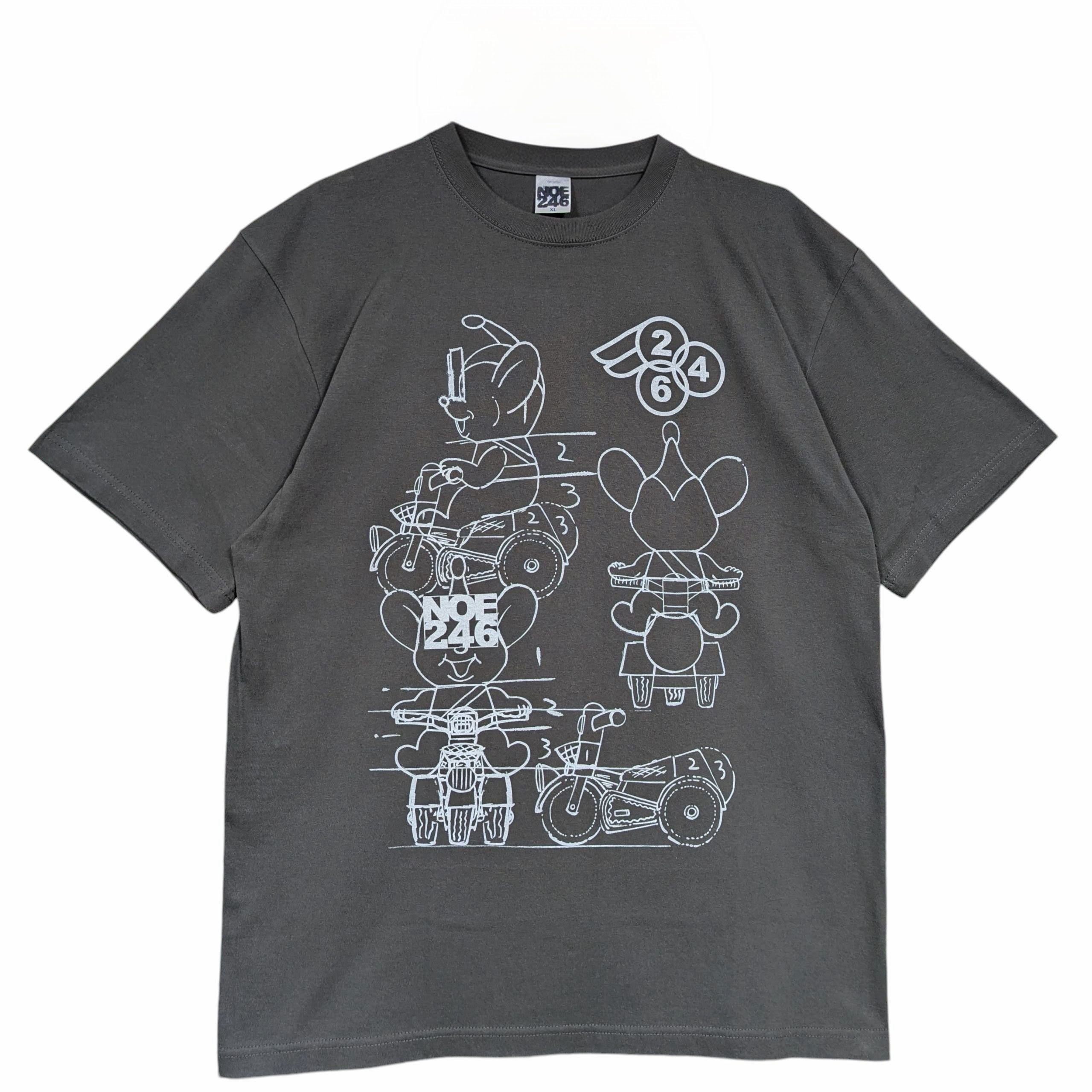 NOE君連勝草圖 Tee 霧黑色