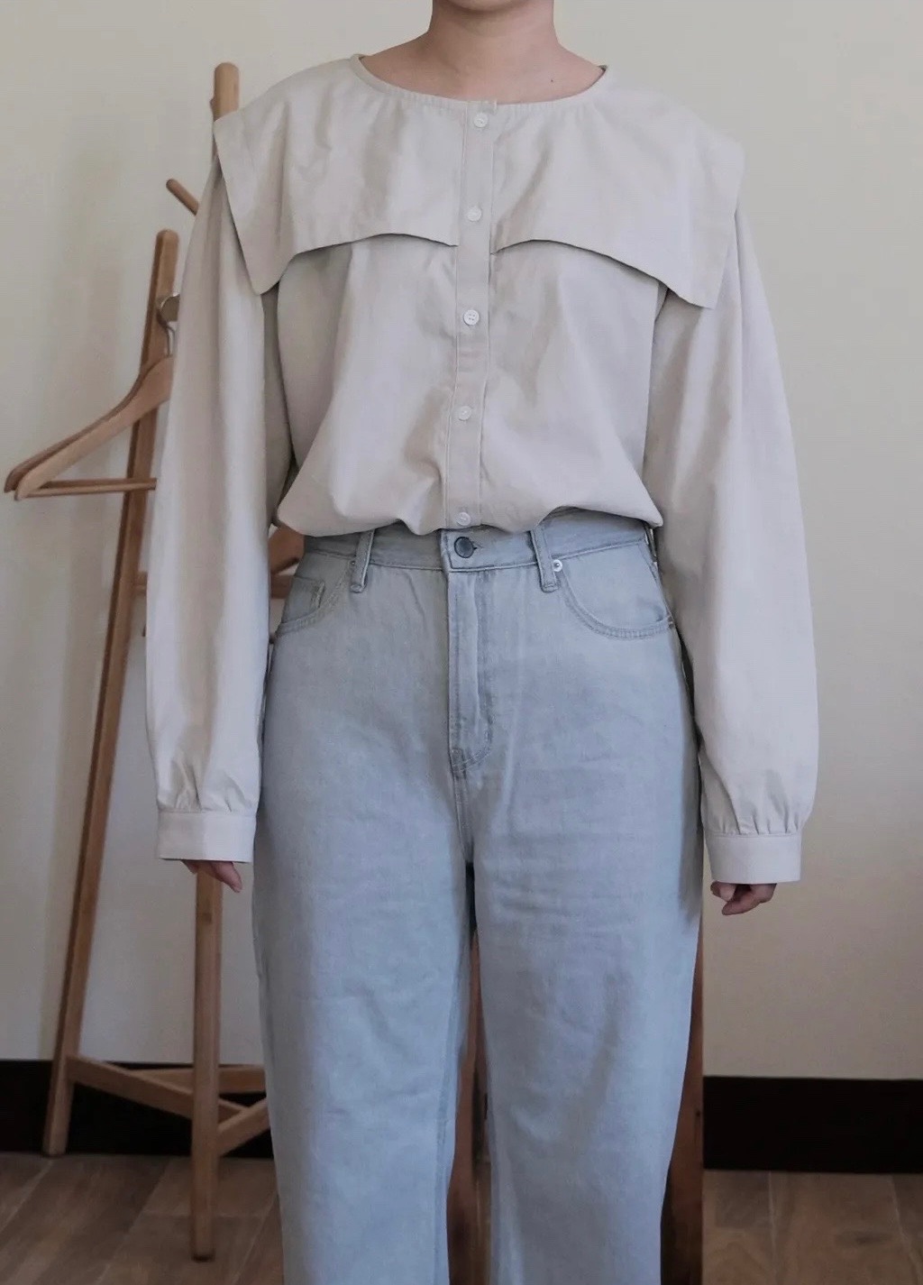 [Sale］可愛領襯衫