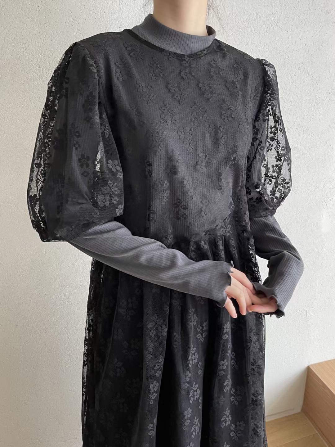 [Sale］公主蕾絲外搭洋