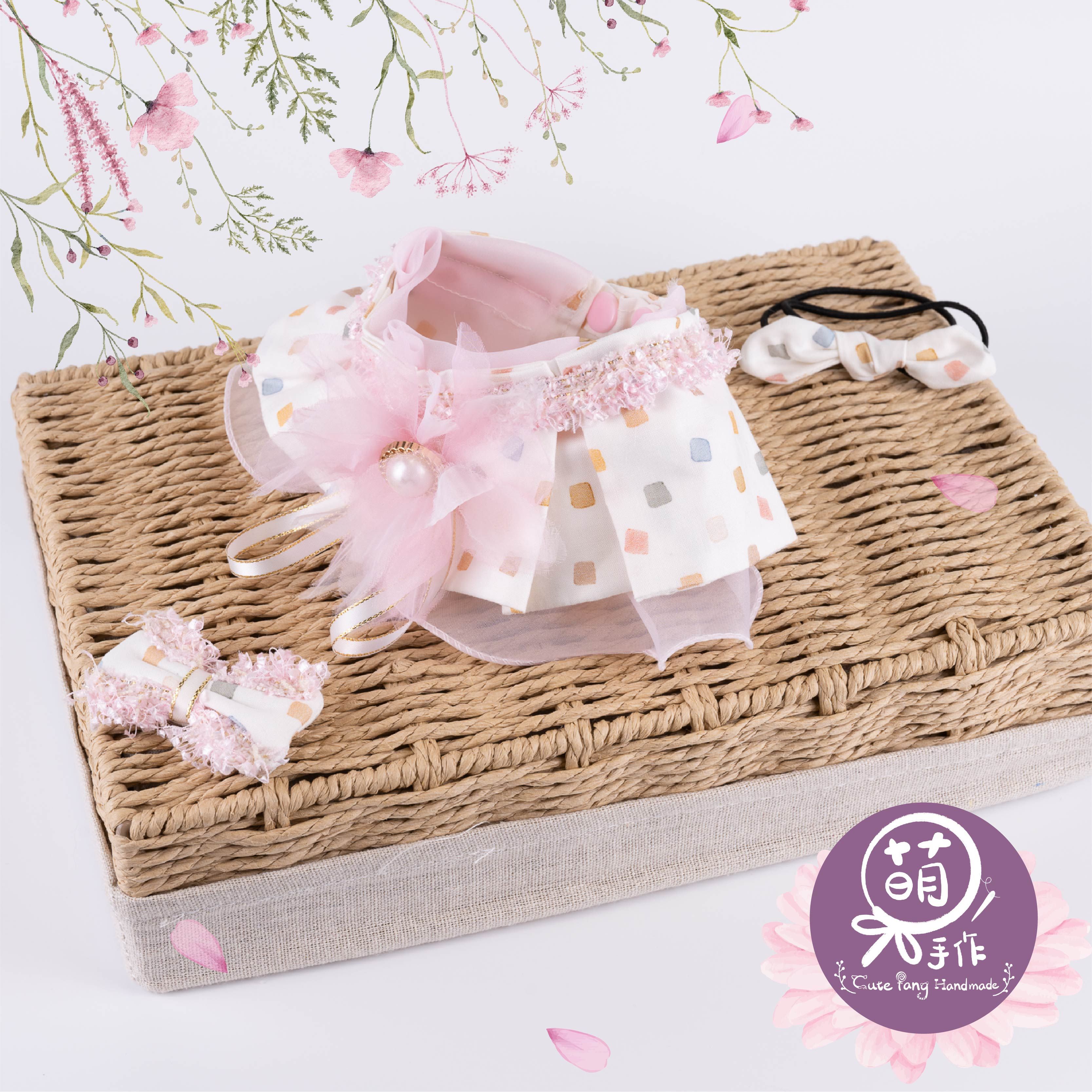 萌糖手作 嬌豔花精嬌俏花領 寵物領巾 狗狗領巾 貓咪領巾狗狗脖圍 貓咪脖圍 寵物項圈 貓咪項圈 狗狗項圈