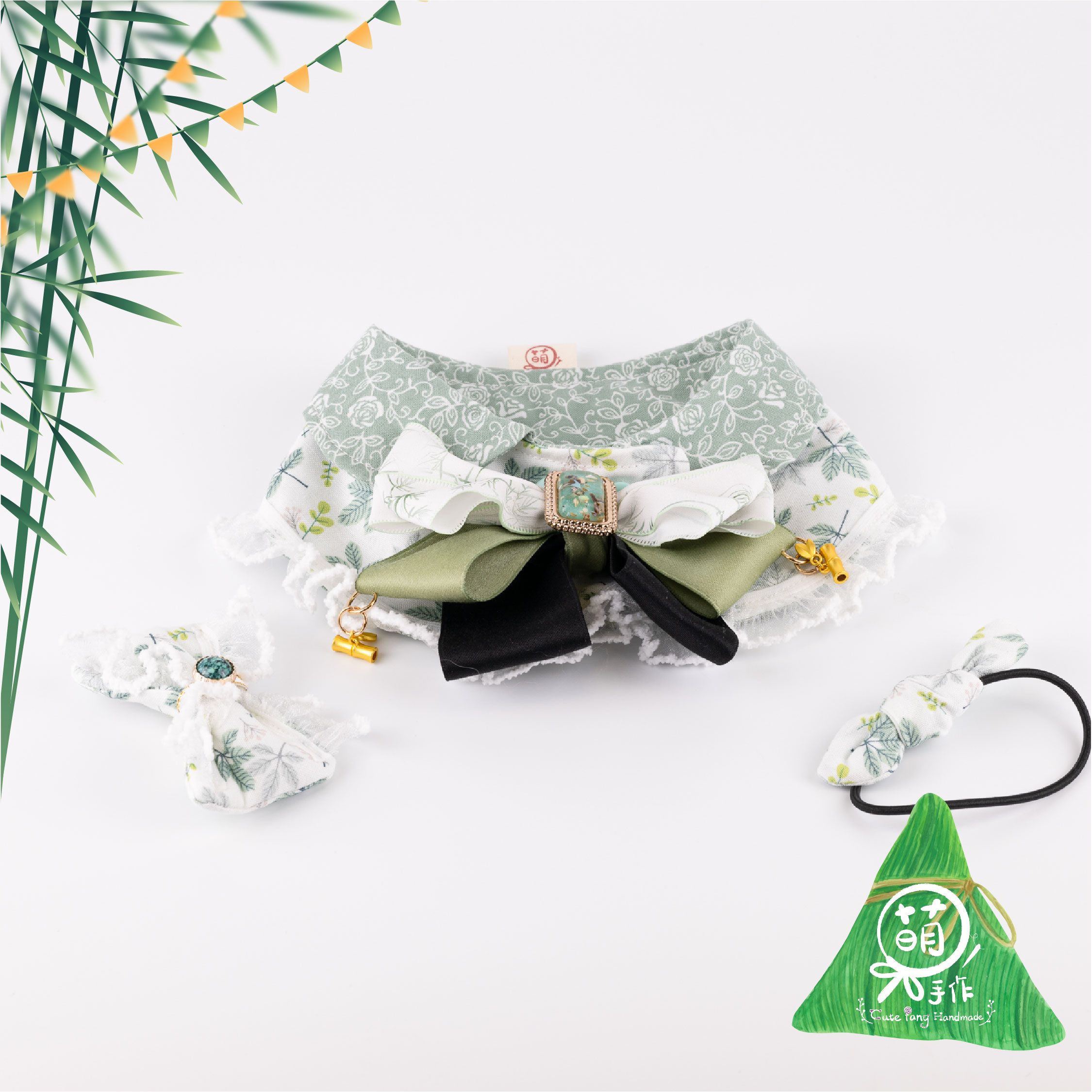 萌糖手作｜龍舟萌勇士の披肩 披肩 寵物領巾 狗狗領巾 貓咪領巾狗狗脖圍 貓咪脖圍 寵物項圈 貓咪項圈 狗狗項圈