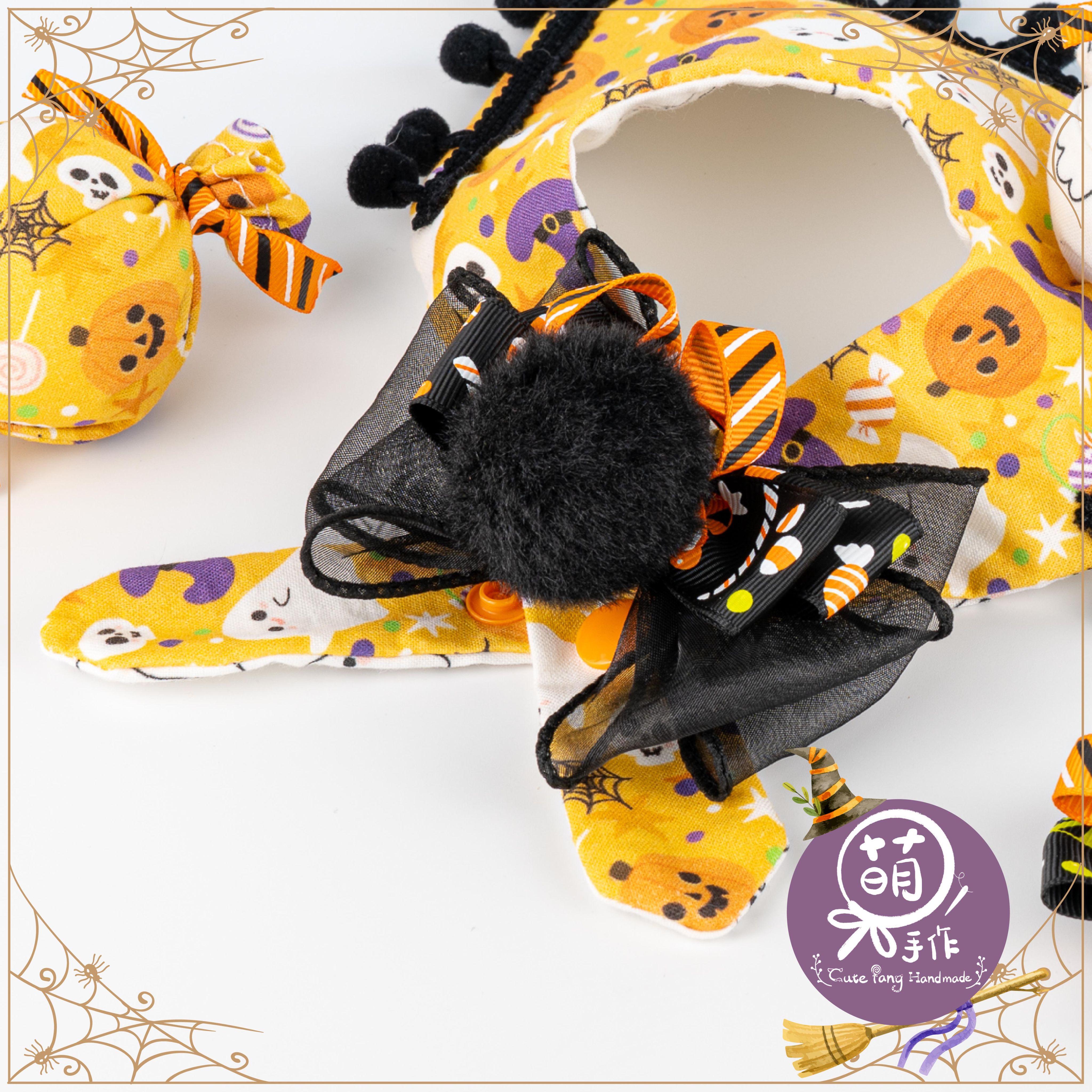 萌糖手作｜搗蛋小魔女披風 披風 寵物領巾 狗狗領巾 貓咪領巾狗狗脖圍 貓咪脖圍 寵物項圈 貓咪項圈 狗狗項圈