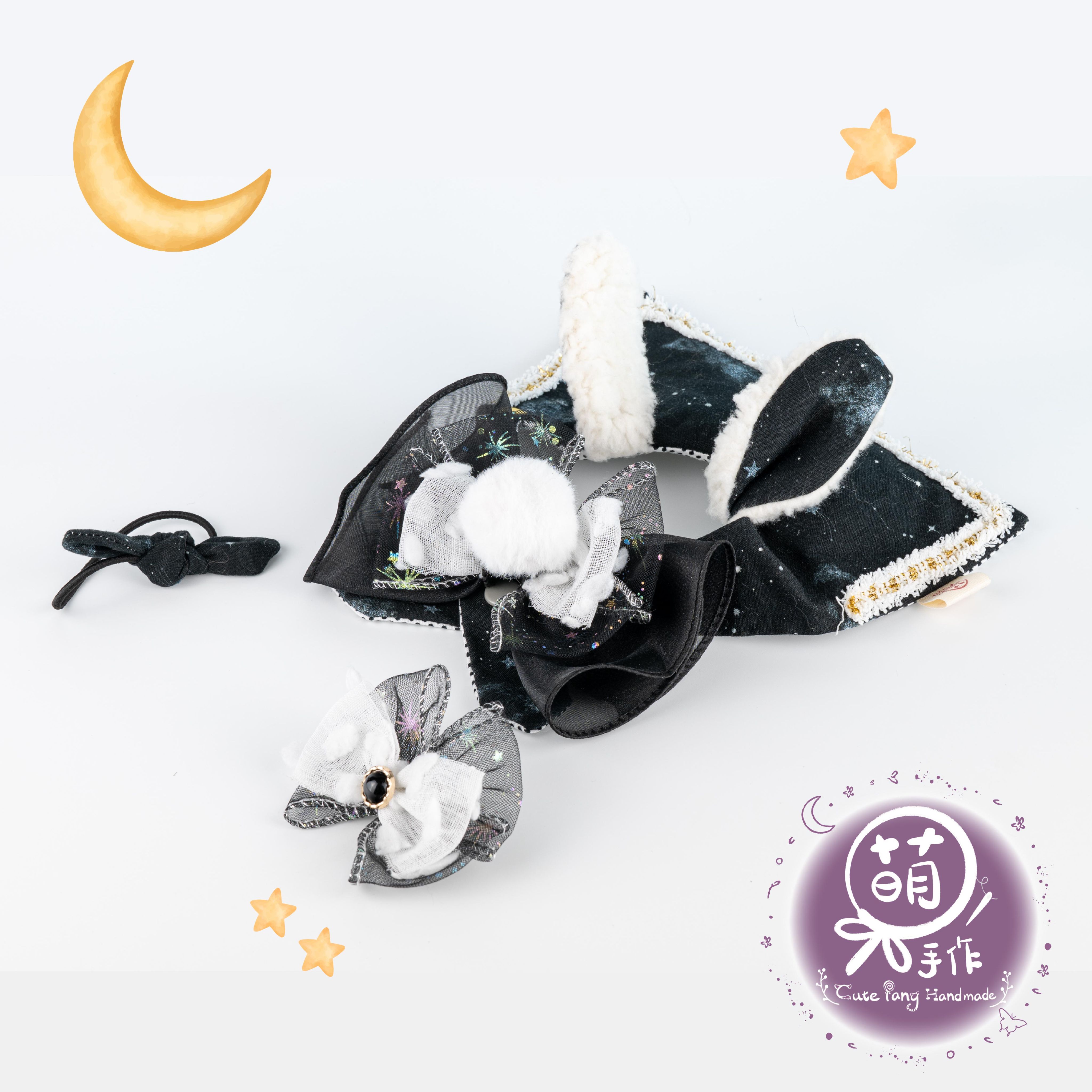 萌糖手作｜月光散步披風 寵物領巾 狗狗領巾 貓咪領巾狗狗脖圍 貓咪脖圍 寵物項圈 貓咪項圈 狗狗項圈