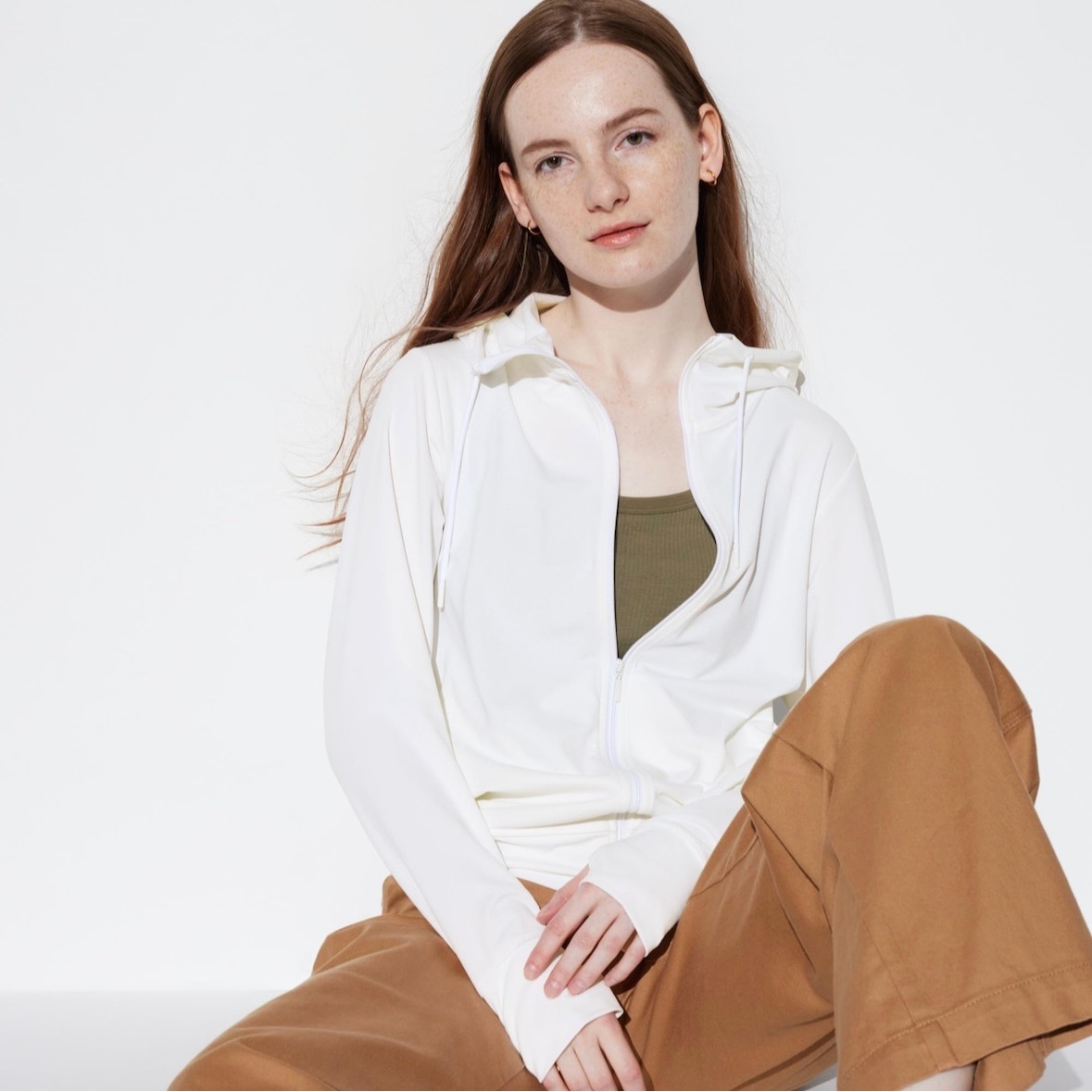 Uniqlo日本代購 AIRism防曬抗UV網眼連帽外套465748