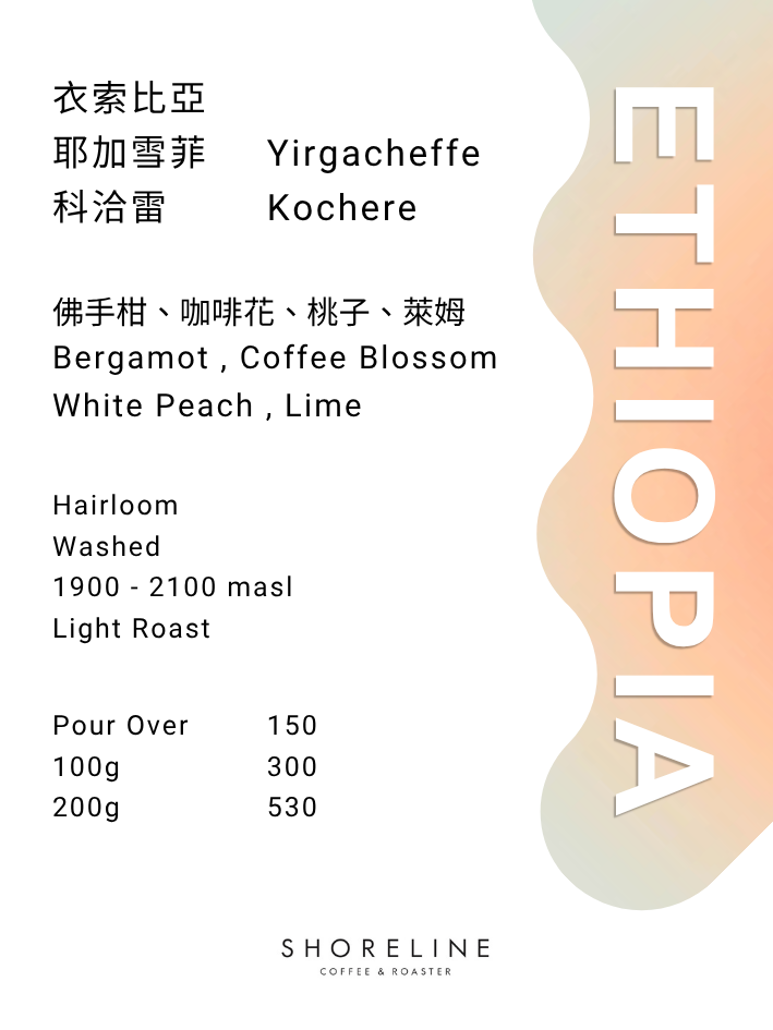 衣索比亞 耶加雪菲 科洽雷 G1 水洗