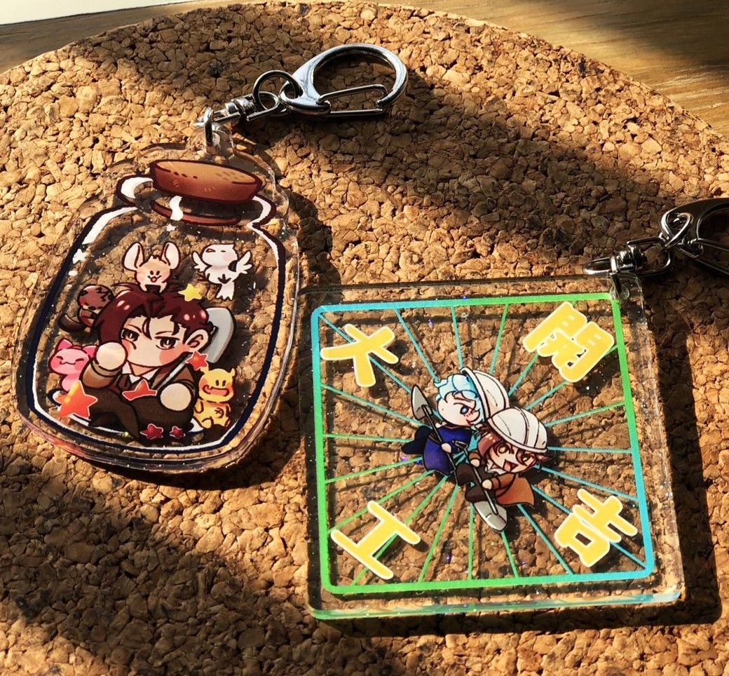 閃粉壓克力吊飾