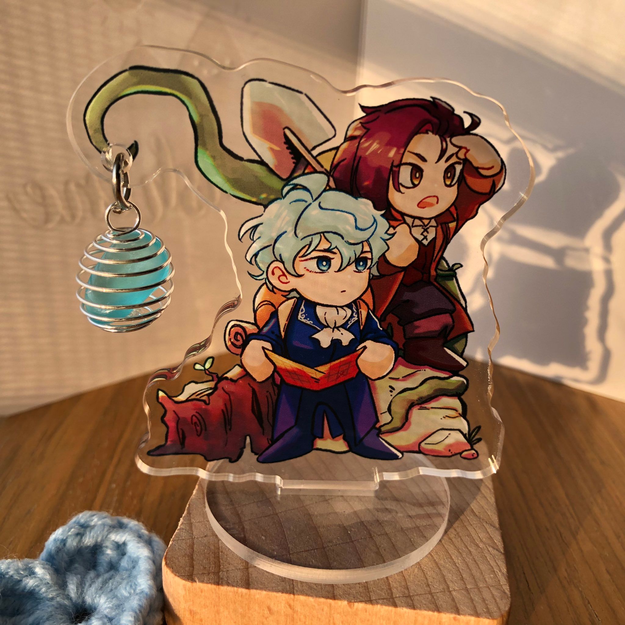 外出探險夜光石壓克力立牌（橘）