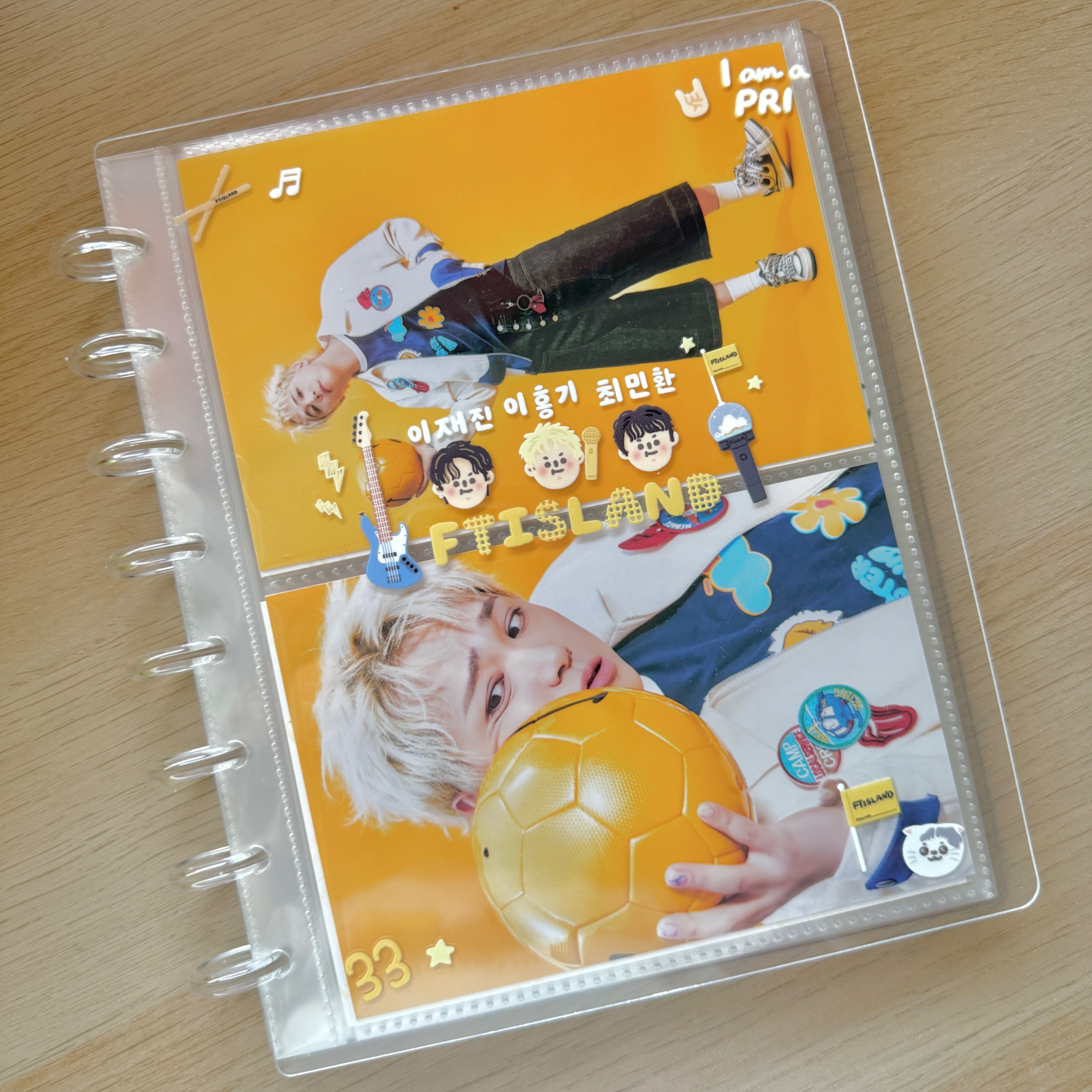 《 預購｜蘑菇扣追星卡冊-轉印貼＆字母貼+卡冊+內頁20張》