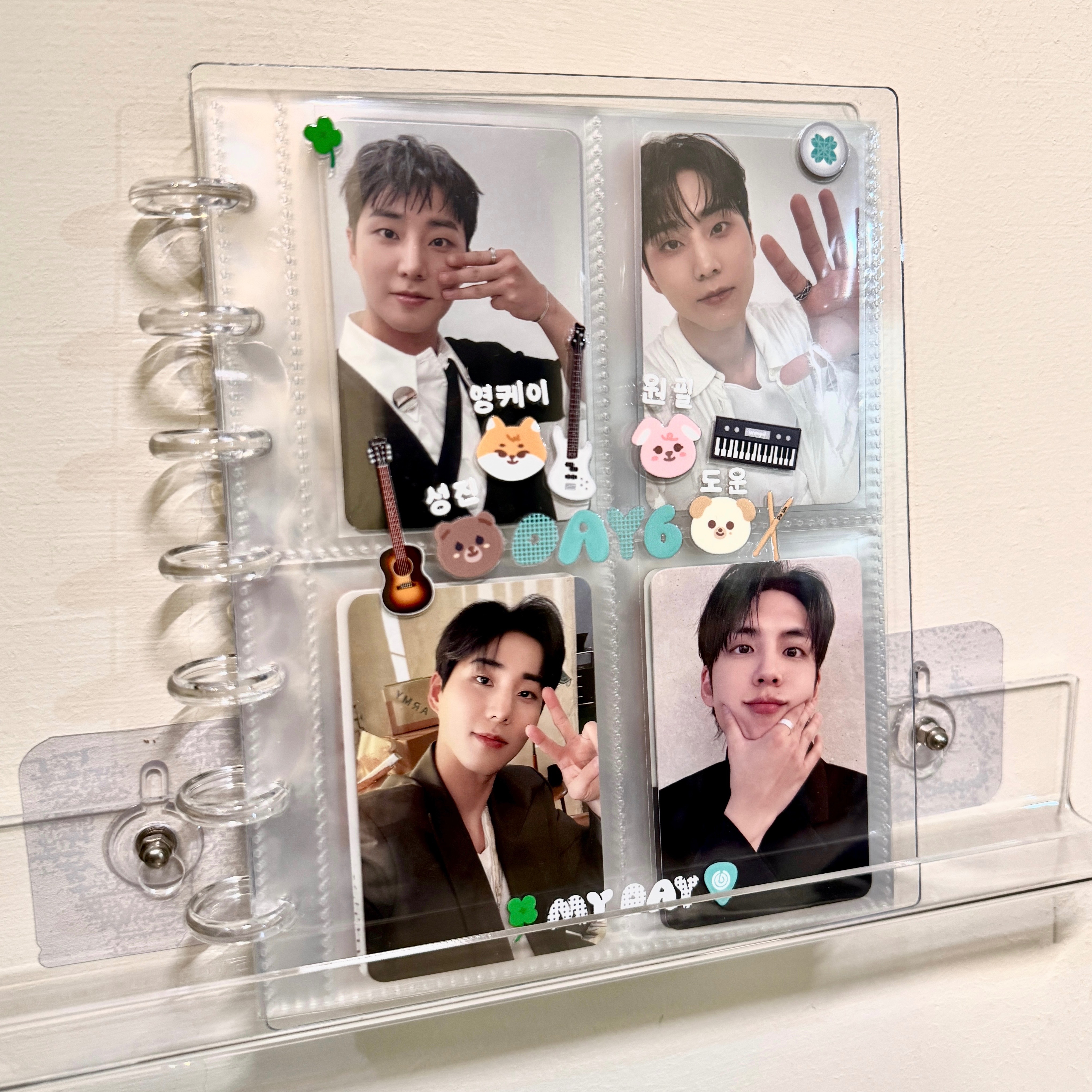 《 預購｜蘑菇扣追星卡冊-轉印貼＆字母貼+卡冊+內頁20張》