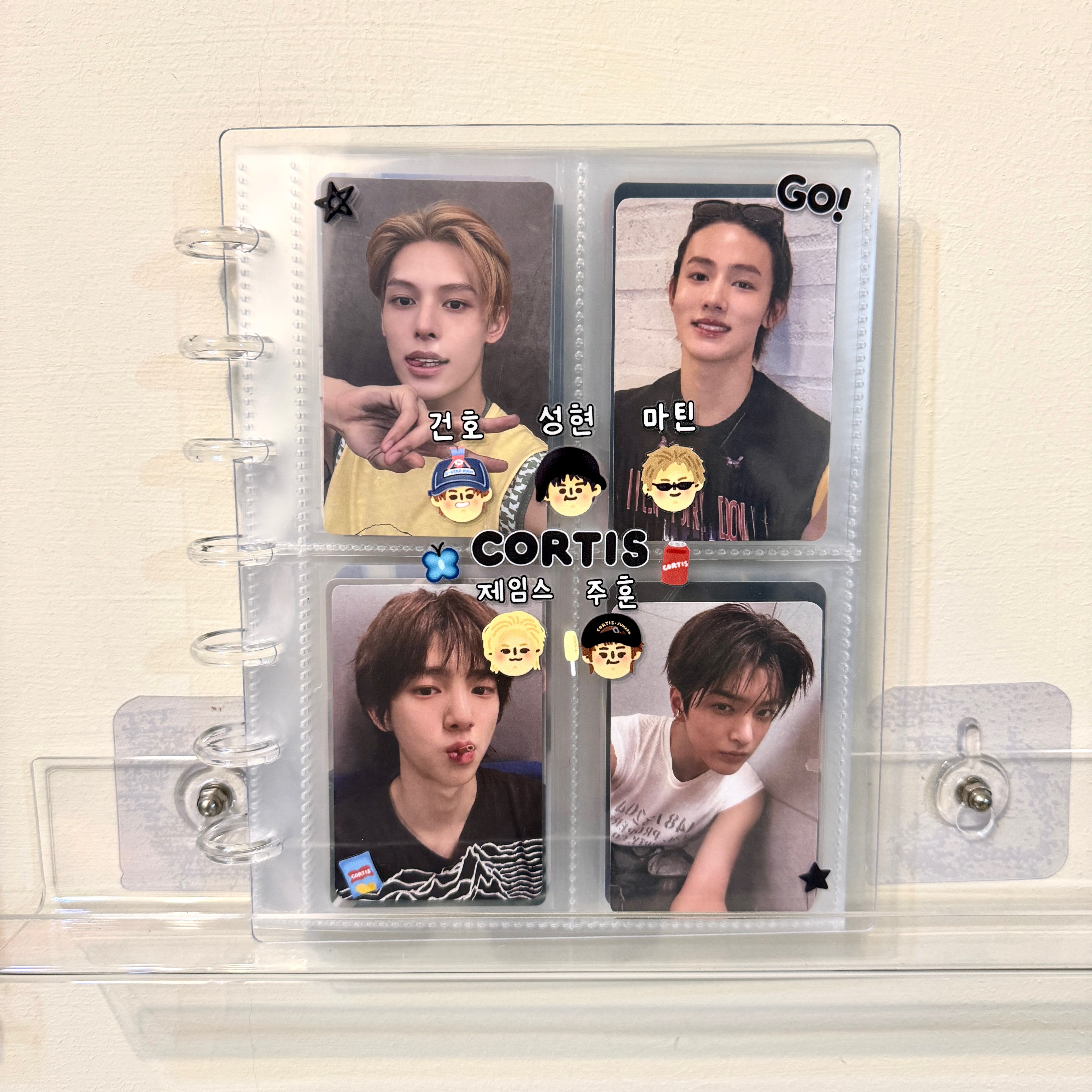 《 預購｜蘑菇扣追星卡冊-轉印貼＆字母貼+卡冊+內頁20張》