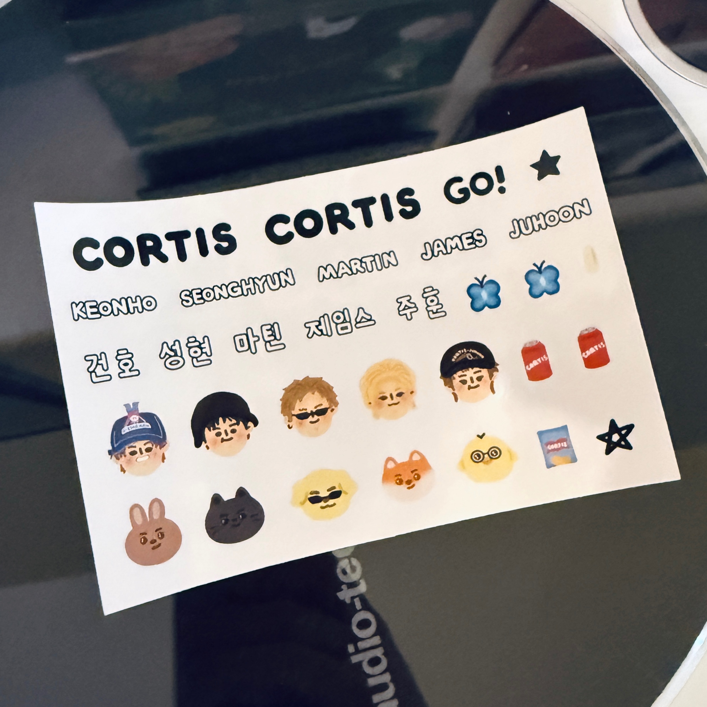 《Cortis銅板貼紙》