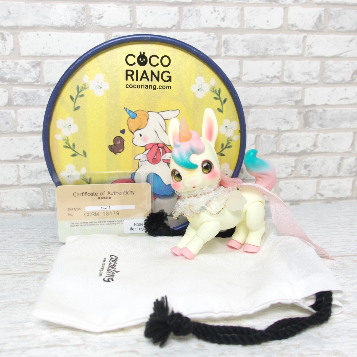 cocoriang 玫瑰蛋白霜Crail 綁頸飾跟透明小翅膀