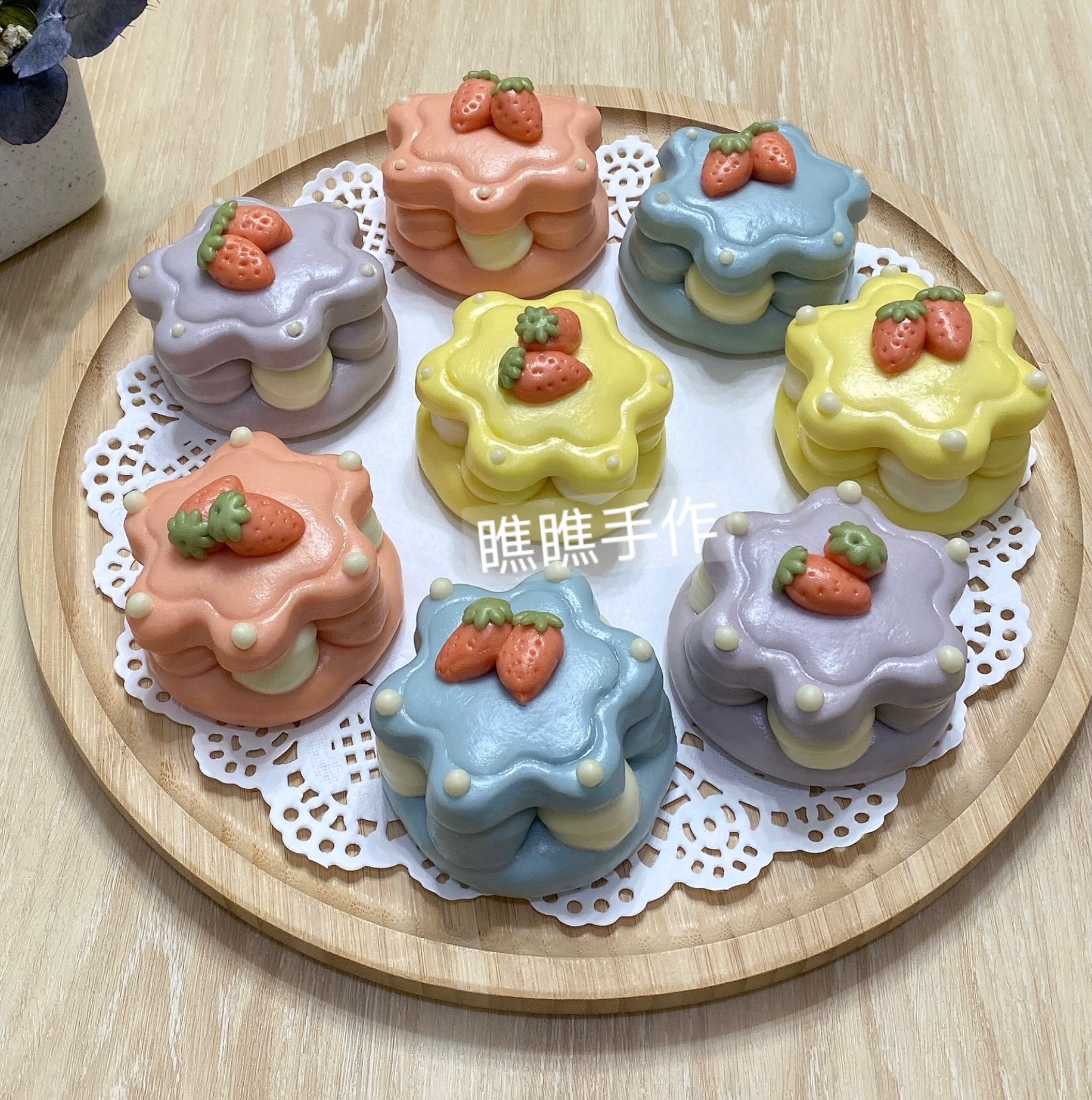 草莓奶油小蛋糕饅頭