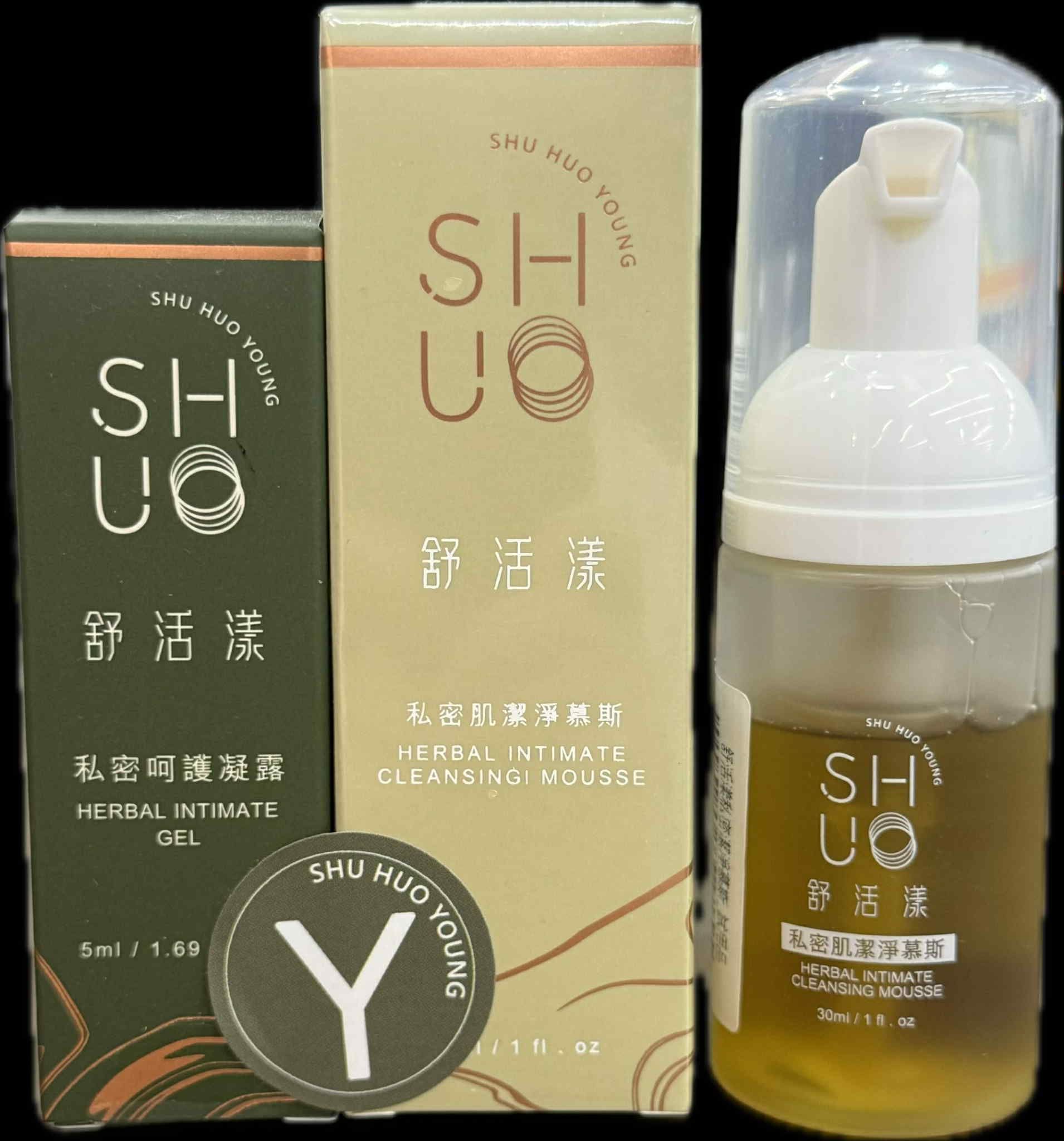 SHU HUO YOUNG 舒活漾私密潔淨慕斯30ml心動組