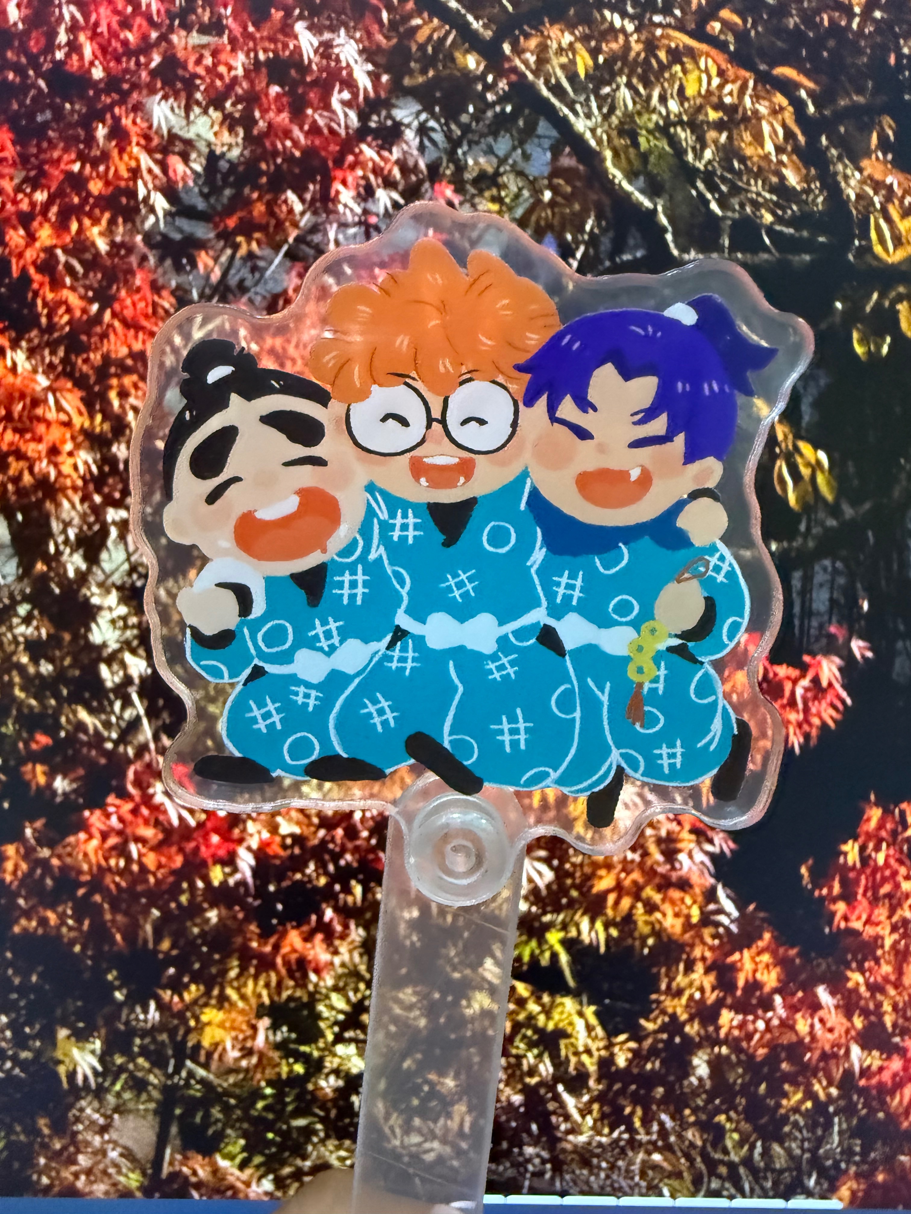 忍亂小忍蛋壓克力打卡板