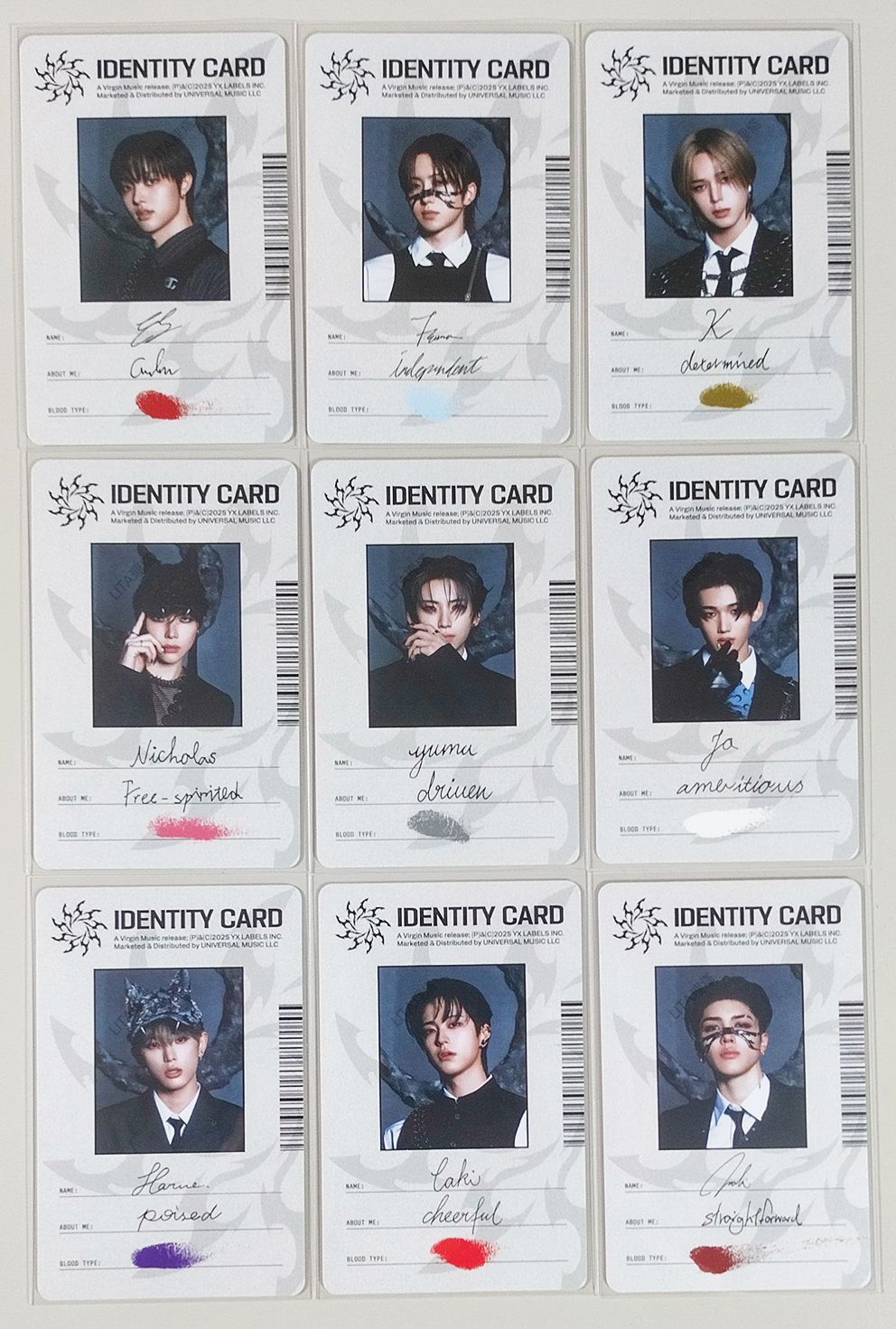 【＆TEAM官方】月狼 通常版專輯小卡 ID卡 身分證