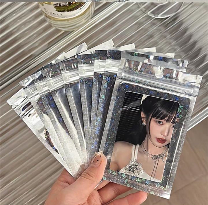 🌟追星🌟雷射星星自封袋 💖超美麗💖 包裝大方包裝材料 出卡包裝