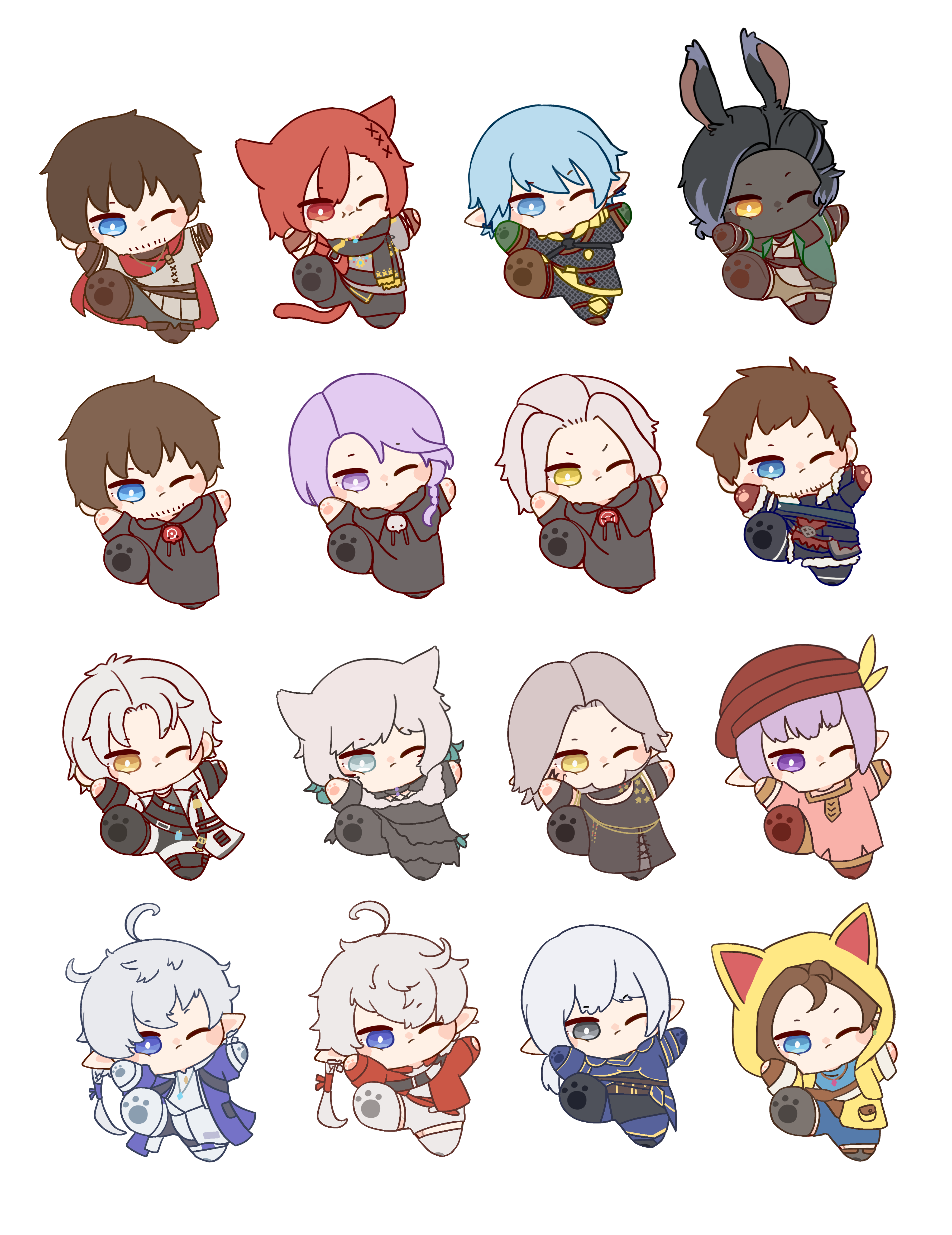 【FF14】壓克力串串吊飾