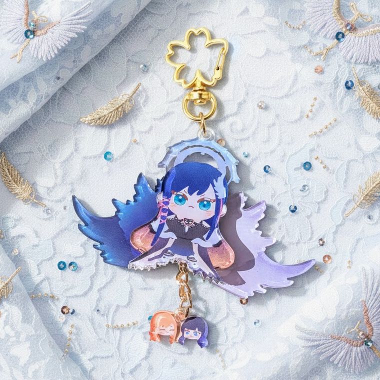 【FF14】伊甸翅膀壓克力吊飾