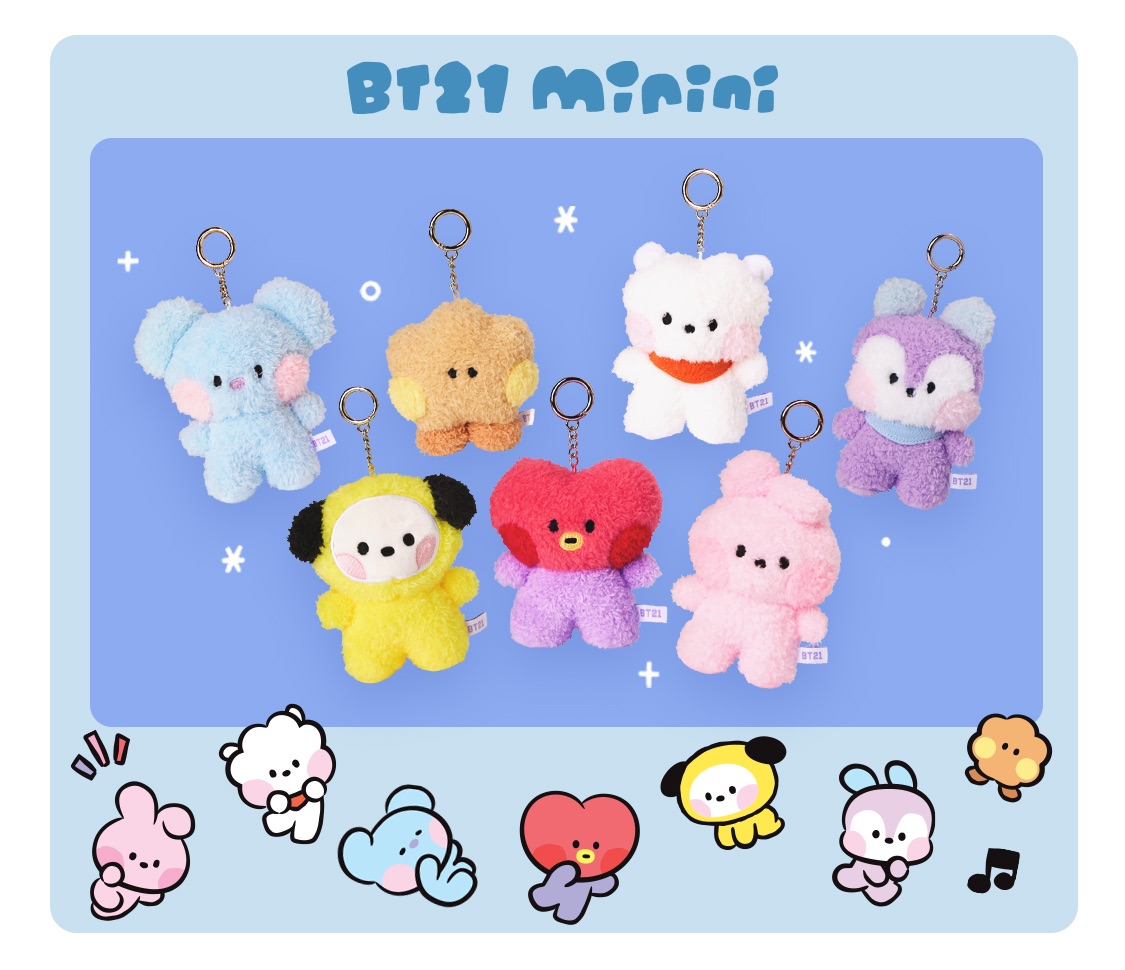 BT21 minini鑰匙圈