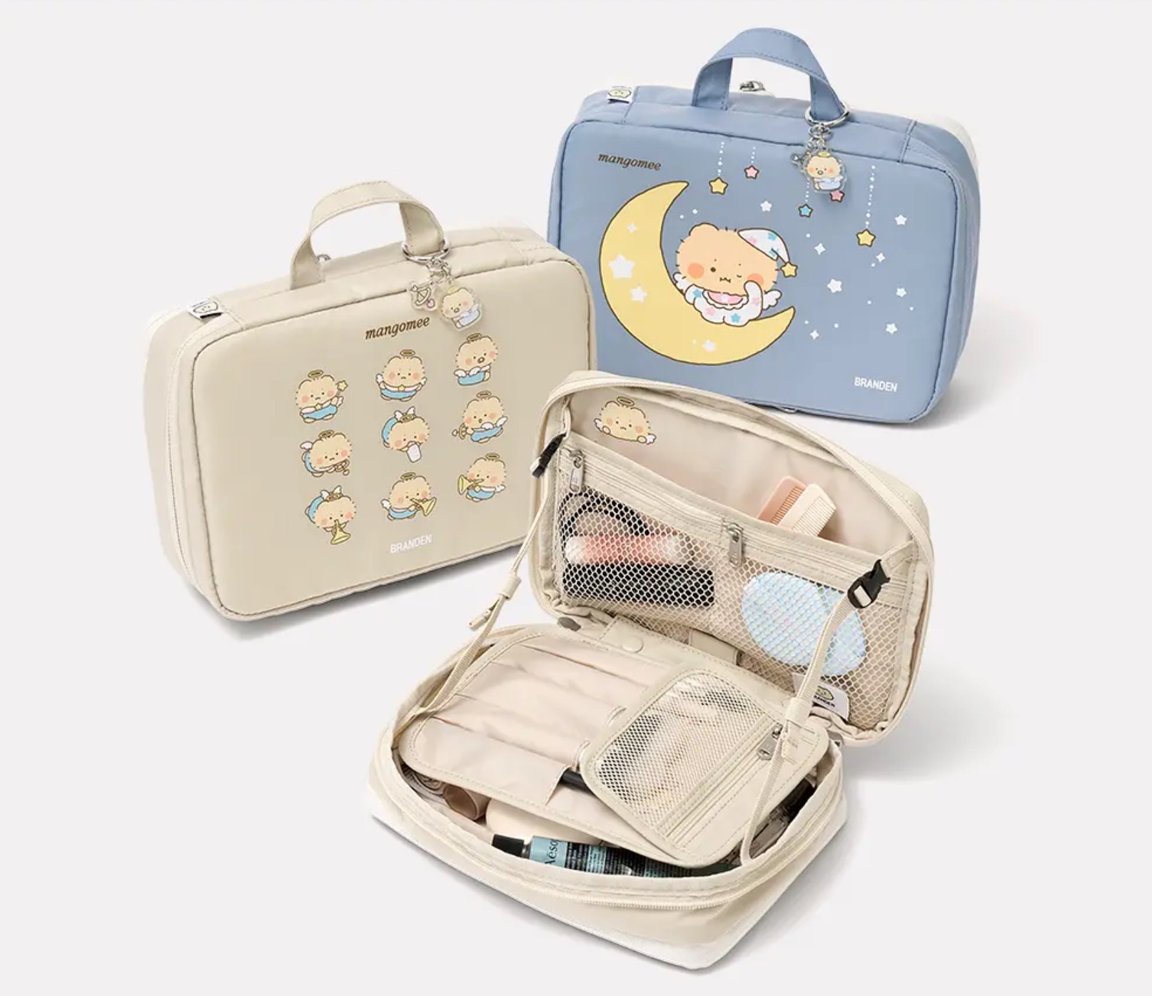 BRANDEN x Mangomee 化妝包 送小吊飾 2color