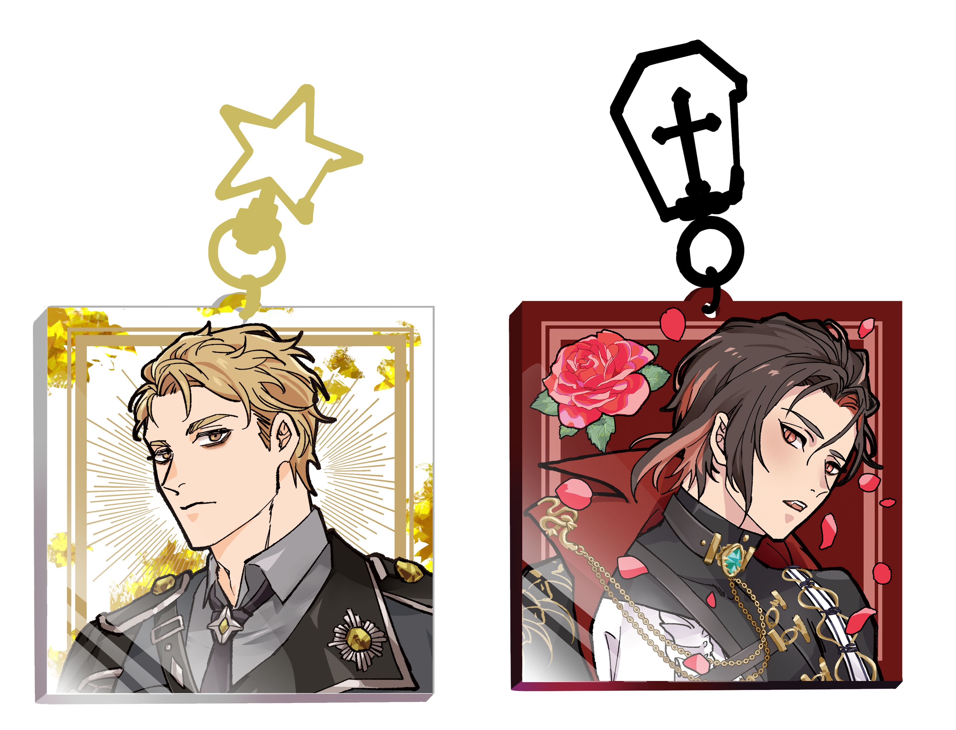 眷屬方形壓克力吊飾