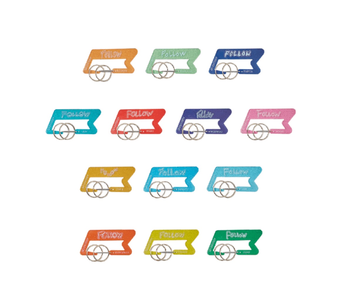 （💎需多帶🌼）FOLLOW AGAIN 掛勾鑰匙圈/登山扣