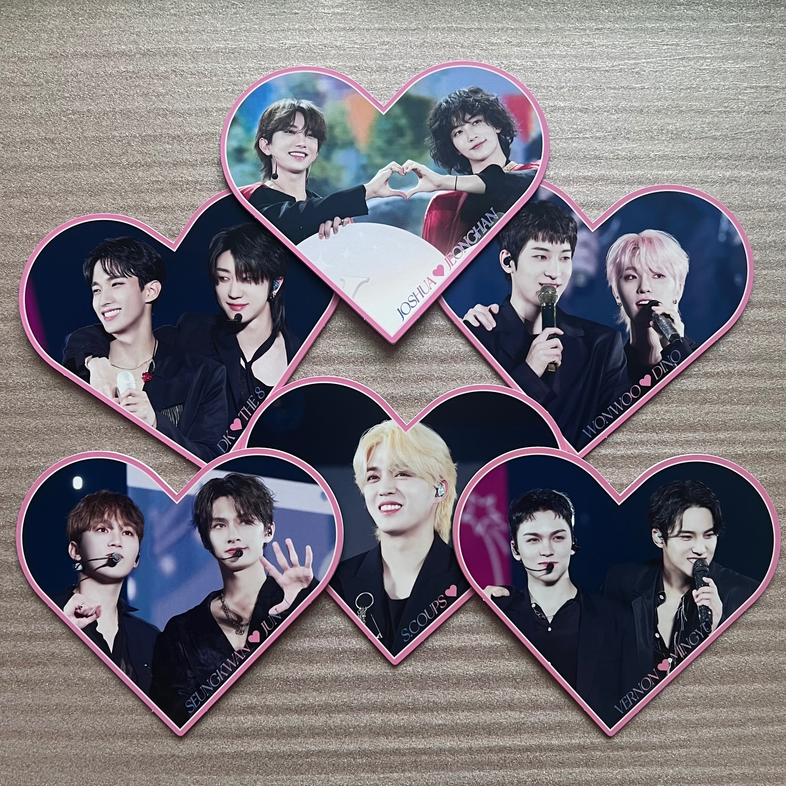 Seventeen 愛心卡 六張