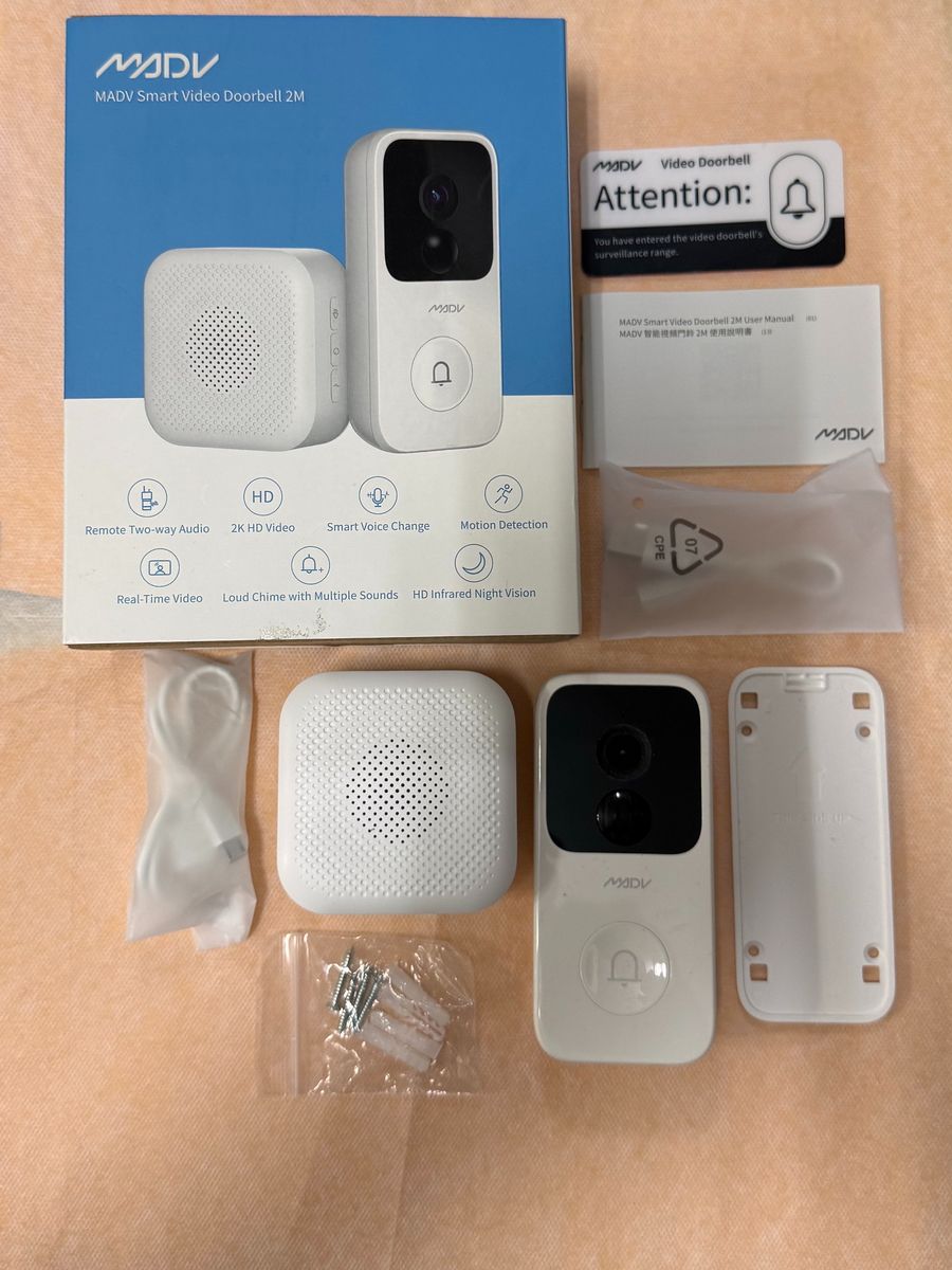 MADV Smart Video Doorbell 2M