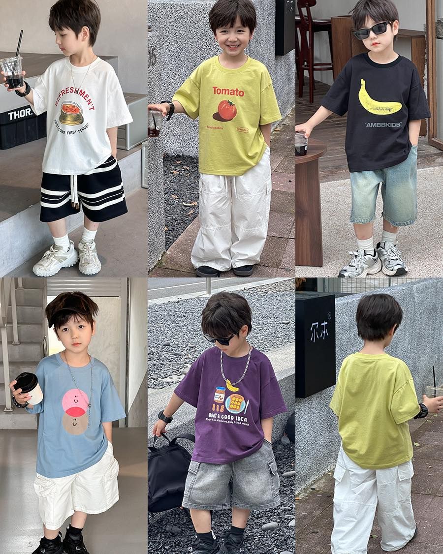 Ambb 可愛水果舒適棉質T恤  5色