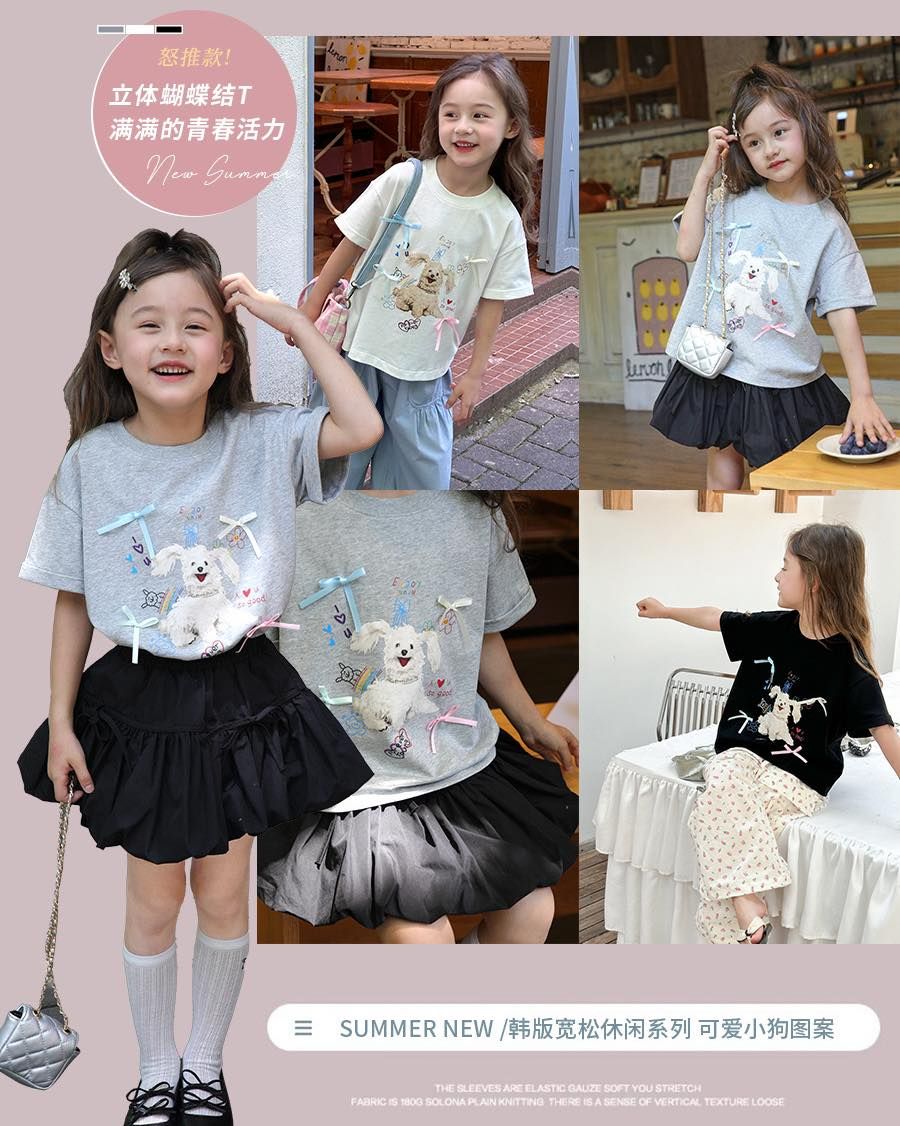 Ambb 甜美立體蝴蝶結T恤  3色