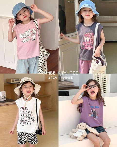 Ambb 寬鬆無袖T恤 4色