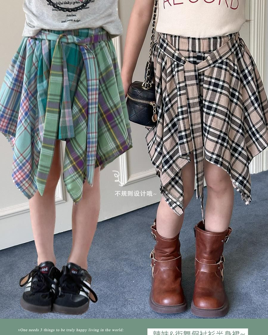 Ambb 韓版假襯衫不規則半身裙 2色