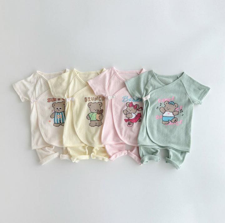 Angou 舒適開衫上衣+褲子套裝 4色