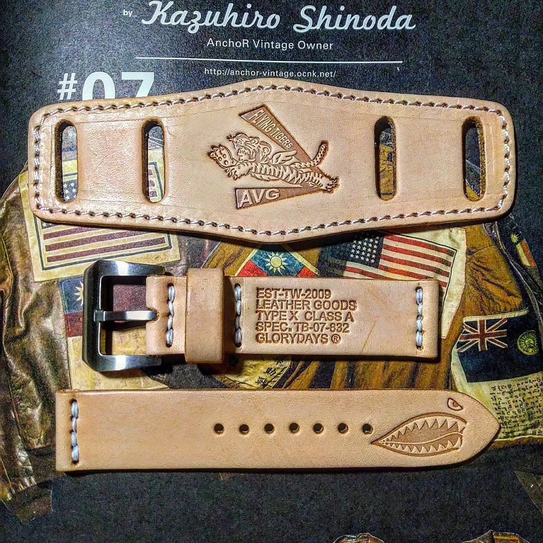 【GloryDays 官方賣場】AVG飛虎隊軍錶帶 / 軍事風格滿載