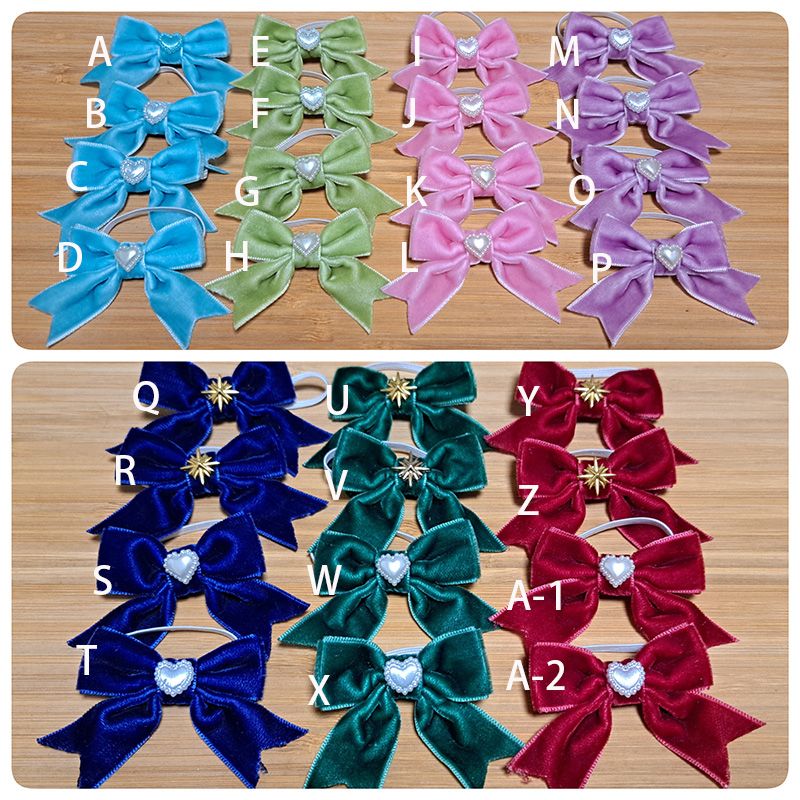 10cm 絨面蝴蝶結（鬆緊帶）-1