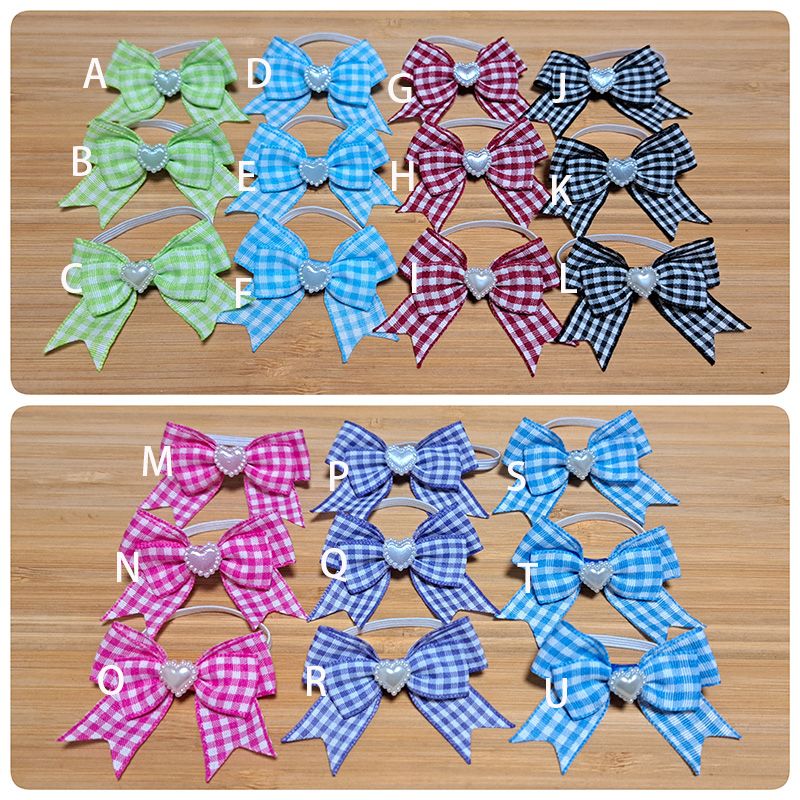 10cm 格子蝴蝶結（鬆緊帶）