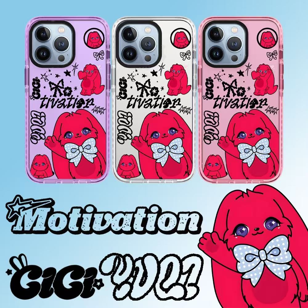 尺寸i7-12 飯制!雨琦solo限定藍色蝴蝶結GiGi兔子手機殼 （其他型號參考其商品頁）