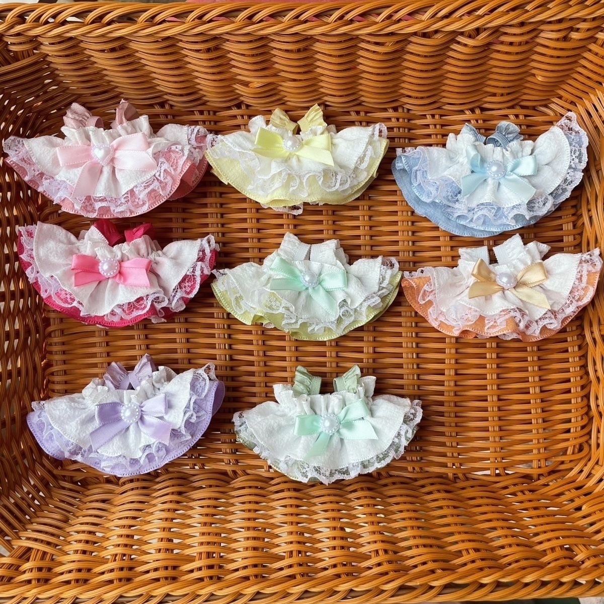 《全新》10cm 手作 玩偶芭蕾洋裝+珍珠項鍊 2點