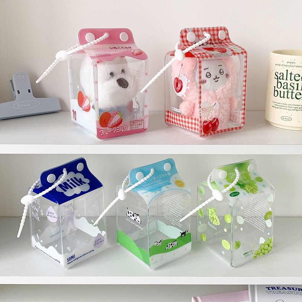 《全新》10cm 牛奶盒娃袋 吊飾